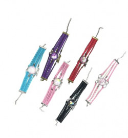 CRACKLES 6 PC WOMEN GIRL UNICORN WOVEN FRIENDSHIP BRACELET VALUE SET K