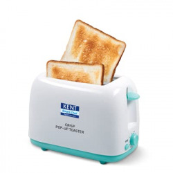 Kent 16105 Crisp Pop Up Toaster 750 Watts | 2 Slice Automatic Pop Up E
