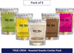 TRUE CREW ROASTED SNACK COMBO: GARLIC CHANA, MOONG, NAVRATAN MIX, KHAT