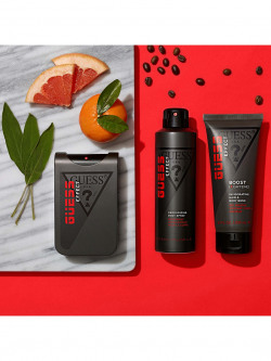GUESS MEN GROOMING EFFECT BOOST & CAFFEINE INVIGORATING HAIR & BODY WA