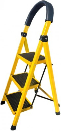 Asian Paints TruCare 3-Steps Trendy Steel Ladder, Foldable Ladder for