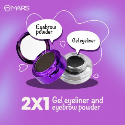 MARS EYE LOVE MULTI PODS GEL EYE LINER AND EYEBROW POWDER WITH A DUAL