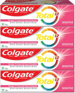 COLGATE TOTAL SENSITIVE ANTI-GERM PROTECTION TOOTHPASTE(480 G, PACK OF