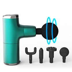 LIFELONG WIRELESS LLGM36 POWERFUL GUN MASSAGER WITH 4 HEADS|DEEP TISSU