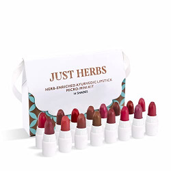 Just Herbs Ayurvedic Creamy Matte Micro Mini Lipstick Kit Lip Hydratin