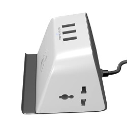 LAPCARE REFUEL Spike Buster Wireless Pad + 3 USB + 2 International Soc
