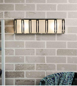 Ntu-287 Silver Glass & Steel Bath Light by tu casa Holder type-b-22 (B