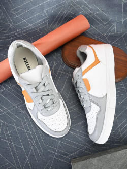 Killer Men Colourblocked Round Toe Lightweight Sneakers