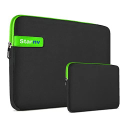 Starnv Green Neoprene Fabric with Pouch 14 Inch Wrinkle Free Dust Proo