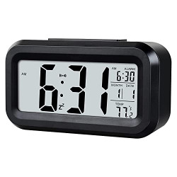 Kuber Industries Digital Alarm Clock | Plastic Table Alarm Clock | Ala