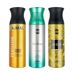 Ajmal 1 Persuade for Men & Women, 1 Raindrops Femme for Women and 1 Au