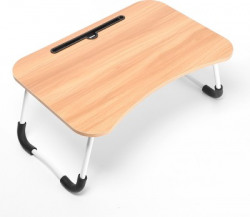 Acnos Wood Portable Laptop Table(Finish Color - Wooden)