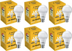 Jaquar 14 W Standard B22 LED Bulb(White, Pack of 6)