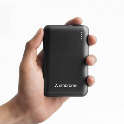 Ambrane 10000 mAh 22.5 W Slim Pocket Size Power Bank(Black, Lithium Po