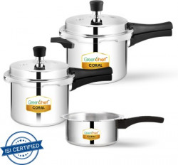 GREENCHEF CORAL COMBO 5 L, 3 L, 2 L OUTER LID PRESSURE COOKER STARTS A
