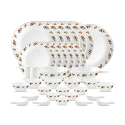 La Opala, Novo Collection, Opal Glass Crockery|for Family of 6|Dinner