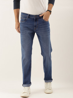 INVICTUS MEN BLUE SLIM FIT LIGHT FADE STRETCHABLE JEANS