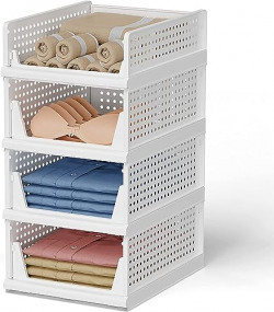 TEX-RO Complete Clothes Organization Set: Storage Rack, Cupboard For C