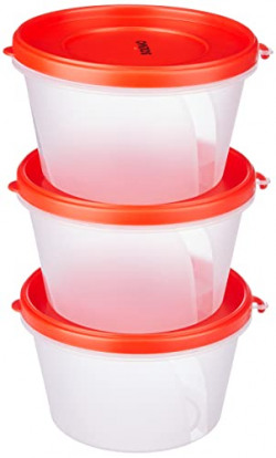 Amazon Brand - Solimo Nestable & Stackable Polypropylene Container Set