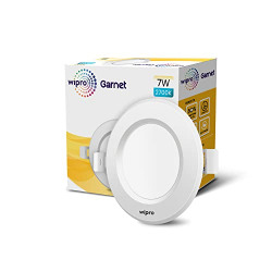WIPRO ALPHA 7W ROUND DOWNLIGHT JUNCTION BOX | WARM WHITE (2700K) | GLA