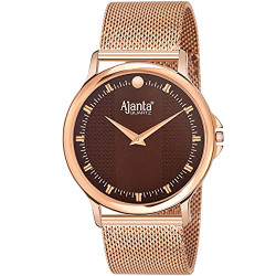 AJANTAS ULTRA SLIM TRENDY ANALOG WATCH FOR MENS & BOYS WITH METAL MESH
