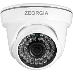 ZEORGIA 2MP FULL HD IR DOME NIGHT VISION/CCTV HOME SECURITY WHITE COLO