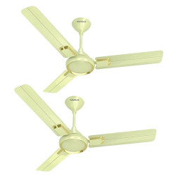 HAVELLS GLAZE 1200MM 1 STAR ENERGY SAVING CEILING FAN (PEARL IVORY GOL