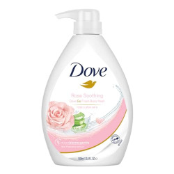 DOVE SOOTHING ROSE & ALOE VERA BODY WASH PUMP BOTTLE, GO FRESH NOURISH