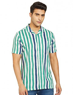 AMAZON BRAND - HOUSE & SHIELDS MEN'S STRIPED REGULAR SHIRT (HS-S22-CS-