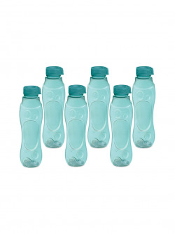 Milton Grammy Set of 6 Blue Pet BPA Free Recyclable Plastic Fridge Bot