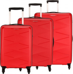 Kamiliant by American Tourister TRIPRISM SPINNER 3PC SET RED Cabin & C