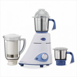 Preethi Platinum select MG226 Blue Leaf 750 Mixer Grinder (3 Jars, Whi