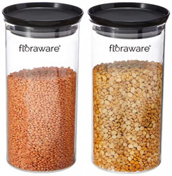 Floraware Plastic Storage Jar and Container Set I Air Tight & BPA Free