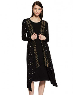 GLOBAL DESI WOMEN'S REGULAR FIT SHIRT (AW19GH053TUVLBLACKXS_BLACK_X-SM