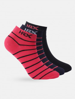 HRX BY HRITHIK ROSHAN WOMEN ANKLE LENGTH PACK OF 3 SOCKS