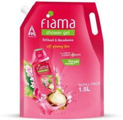 FIAMA BODY WASH SHOWER GEL PATCHOULI & MACADAMIA VALUE POUCH, FOR MOIS