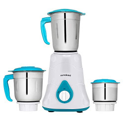 Eurodomo MAXX PRO 500 Watts (Hybrid) Mixer Grinder with 3 SS Jar (Sea-