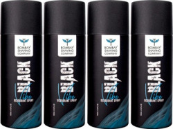 BOMBAY SHAVING COMPANY Black Vibe 150ml x 4 Combo Deodorant Spray -