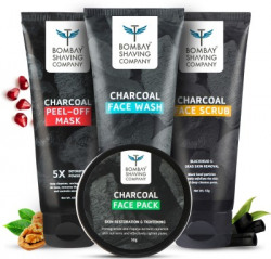 BOMBAY SHAVING COMPANY ACTIVATED CHARCOAL COMPLETE HOME FACIAL KIT | R
