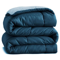 BSB HOME MICROFIBRE ALL SEASON/AC/SUMMER SOLID REVERSIBLE DOUBLE BED C