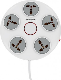 CROMPTON POWER ALPHA C 5 SOCKET EXTENSION BOARDS(WHITE, GREY, 2 M)