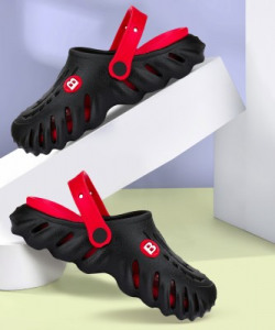 BERSACHE Boys Sling Back Clogs(Red , 6.5 -7 Years)