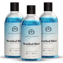 THE MAN COMPANY MENTHOL BLAST PERFUMED BODY WASH PACK FOR MEN - 3 * 25