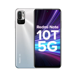 REDMI NOTE 10T 5G (CHROMIUM WHITE 4GB RAM, 64GB STORAGE) | DUAL 5G | 9