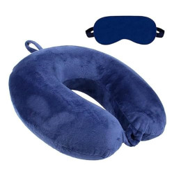 AVOLUSION PREMIUM NECK PILLOW AND EYE MASK FOR TRAVEL & COMFORT, CAR N
