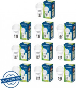 Crompton 9 W Standard B22 LED Bulb(White, Pack of 10)