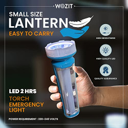 WOZIT Emergency Light | Rechargeable LED Bulb| Multi-Functional Double