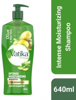 DABUR VATIKA Aloe Vera & Olive Intense Moisturising Shampoo | No Parab