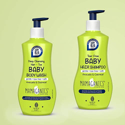 MAMAGANICS DEEP CLEANSING HAIR TO TOE BABY BODY WASH AND HAIR SHAMPOO,