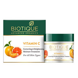 BIOTIQUE VITAMIN C CORRECTING AND BRIGHTENING NON GREASY FACE CREAM FO